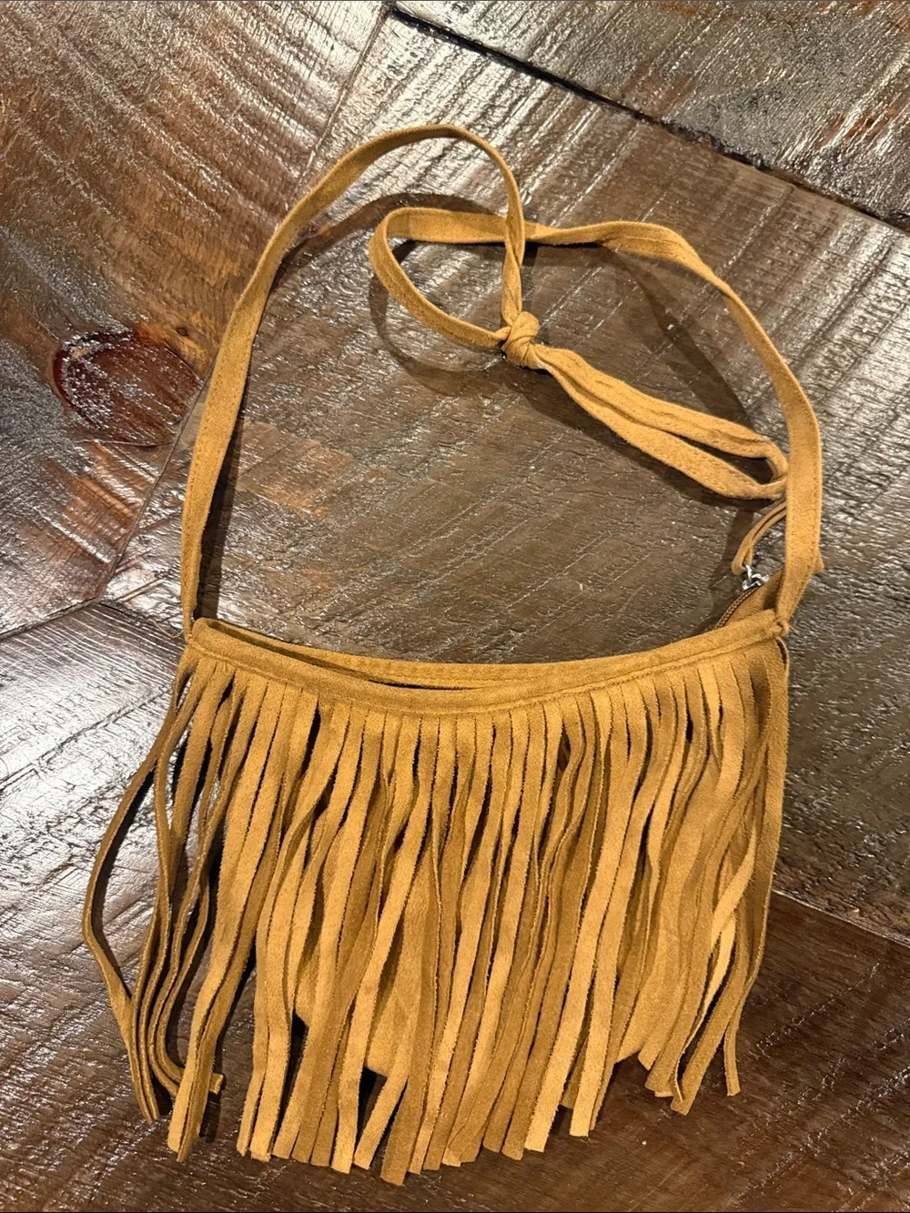 Fringe Crossbody Bag in Mustard - Women Bags